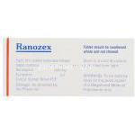 ラノラジン（慢性狭心症治療薬）, ラノゼックス Ranozex,　錠 成分